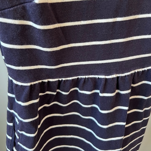 Lands’ End navy and white striped cotton dress - size 4 - Picture 4 of 4